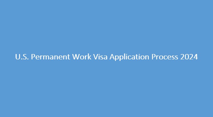 U.S Work Visa Application